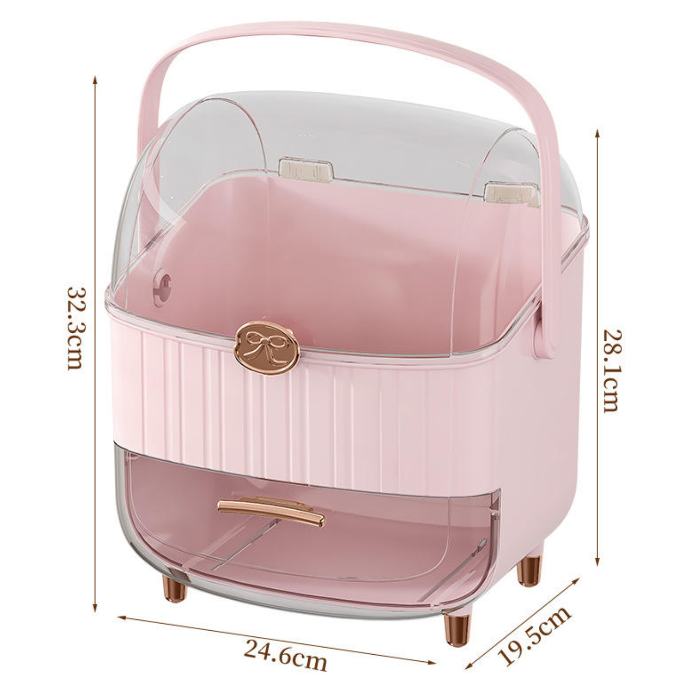 Multi-Layer Dust-Proof Makeup Organizer – Large Capacity Cosmetic Storage Cabinet