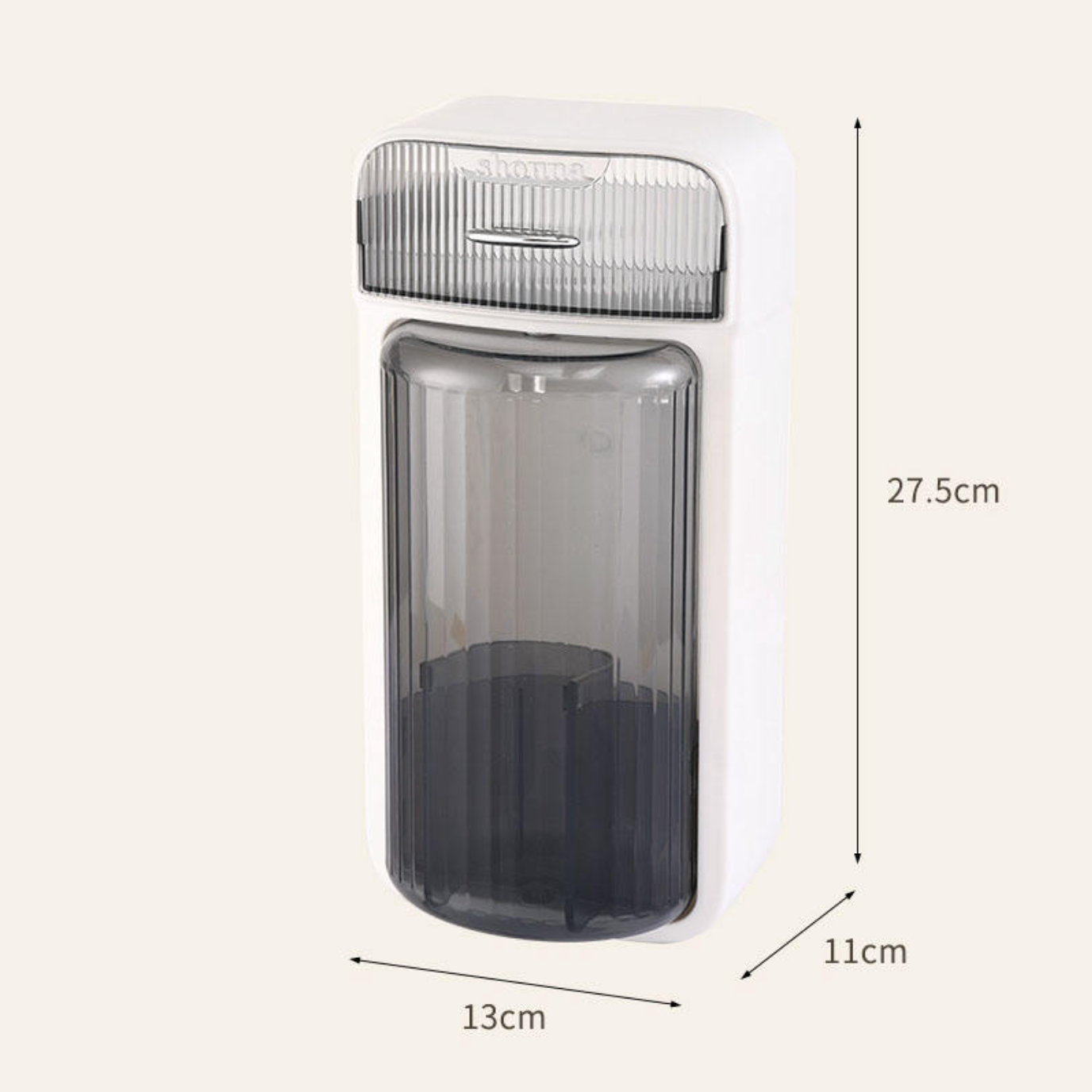 Rotating Makeup Brush Organizer – Space-Saving Wall-Mounted Storage
