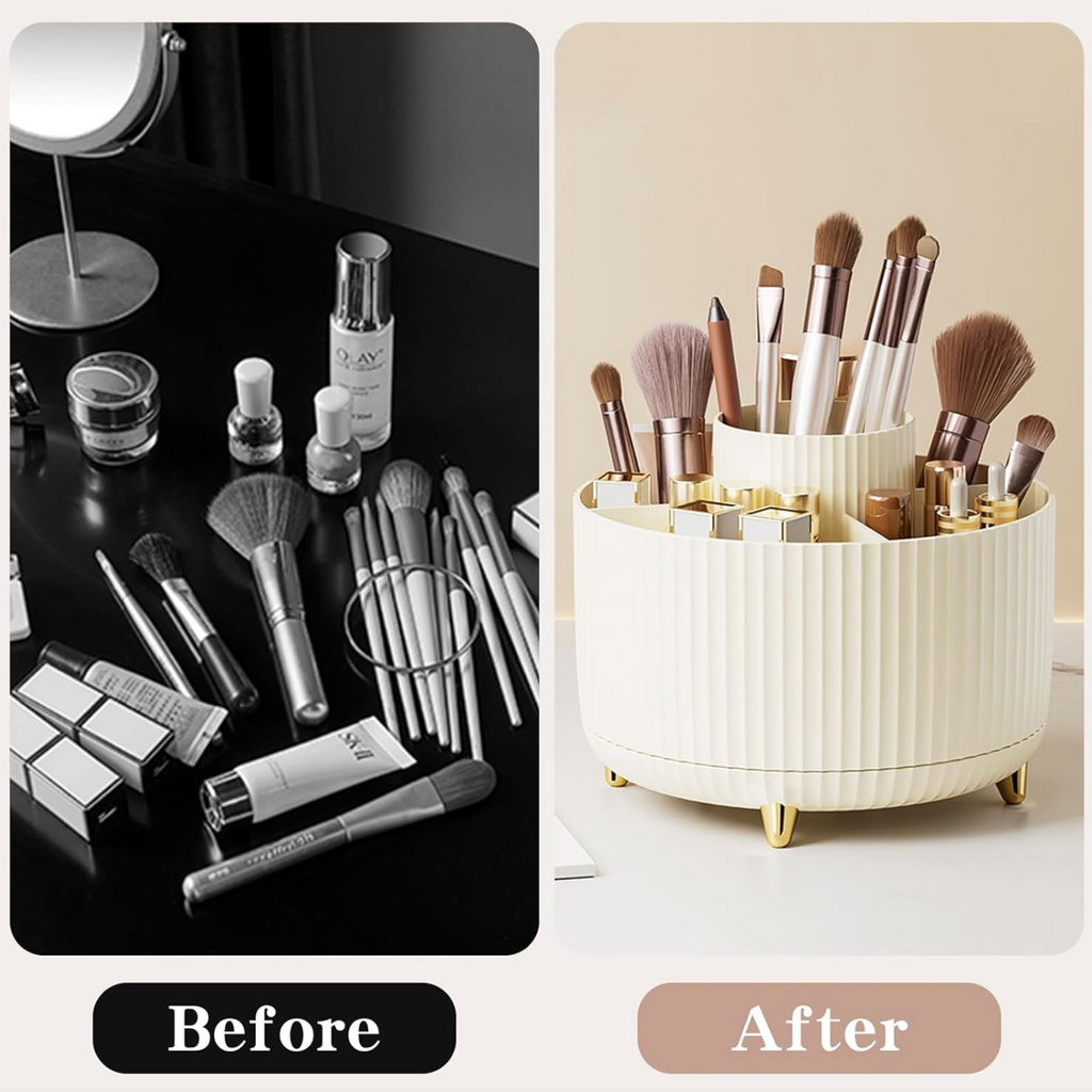 Professional Desktop Makeup Organizer – Large-Capacity Vanity Storage